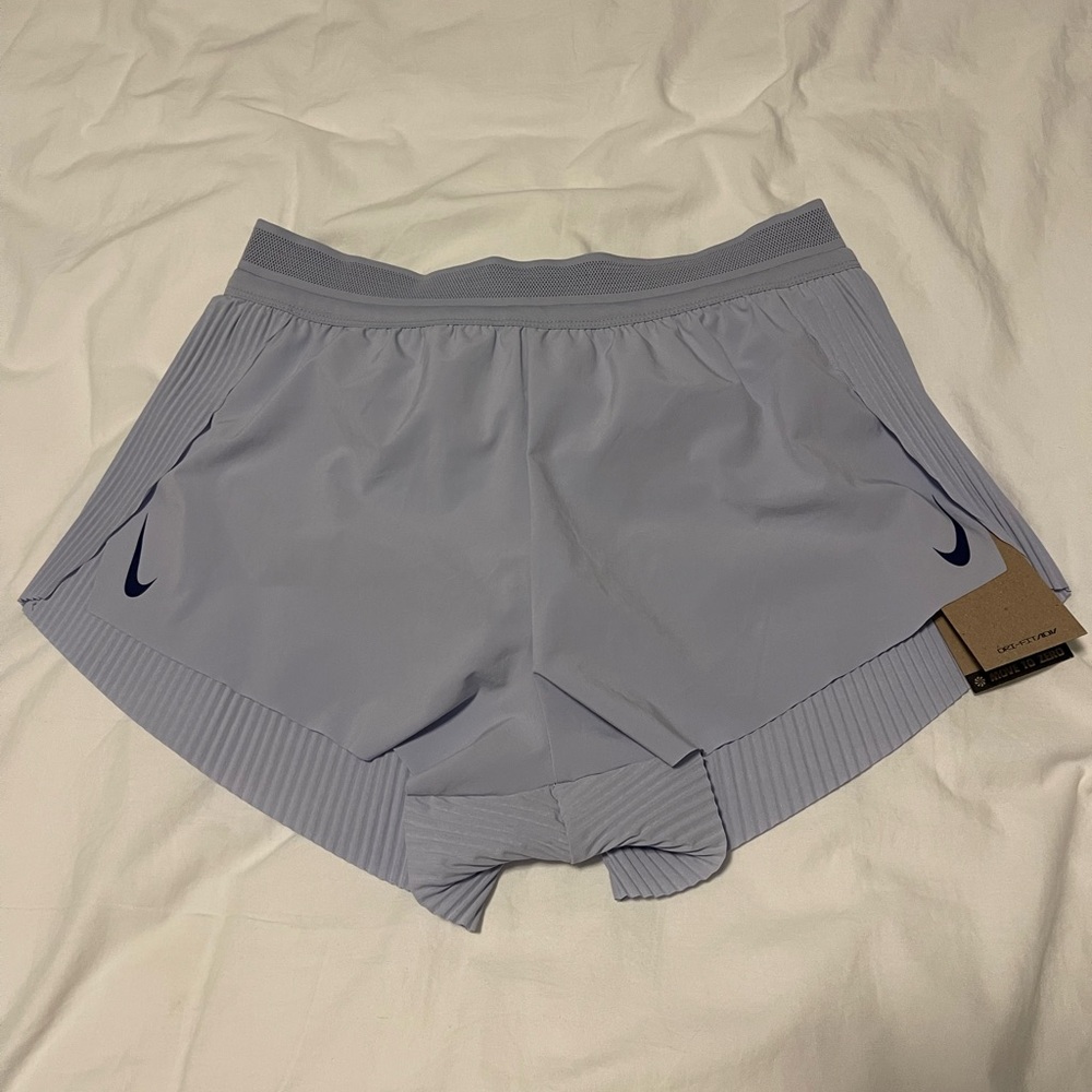 NYT Nike Light Blue AeroSwift running shorts
